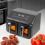 Friggitrice senza grassi doppia 2200 W capacità 8 l LED display