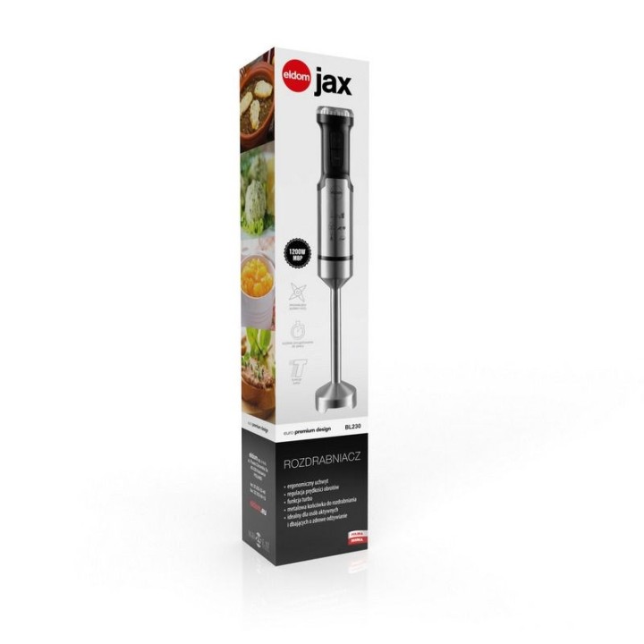 ELDOM frullatore JAX 1000 W punta in metallo regolazione velocità turbo