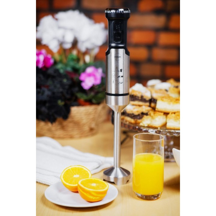 ELDOM frullatore JAX 1000 W punta in metallo regolazione velocità turbo