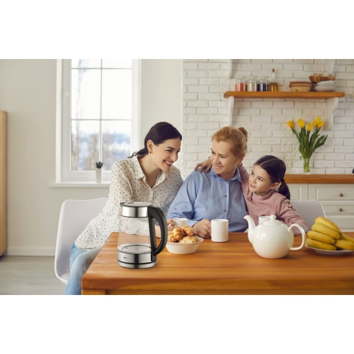ELDOM C420 bollitore cordless in vetro KETTY 1.7 L 2200 W