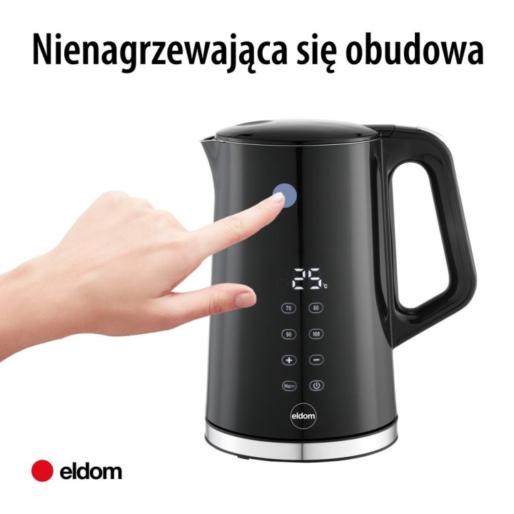 ELDOM bollitore cordless con controllo della temperatura C540 JETTY