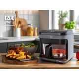 ELDOM FR500 FRIGGITRICE AD ARIA CONTENITORE VETRO 5.5 L