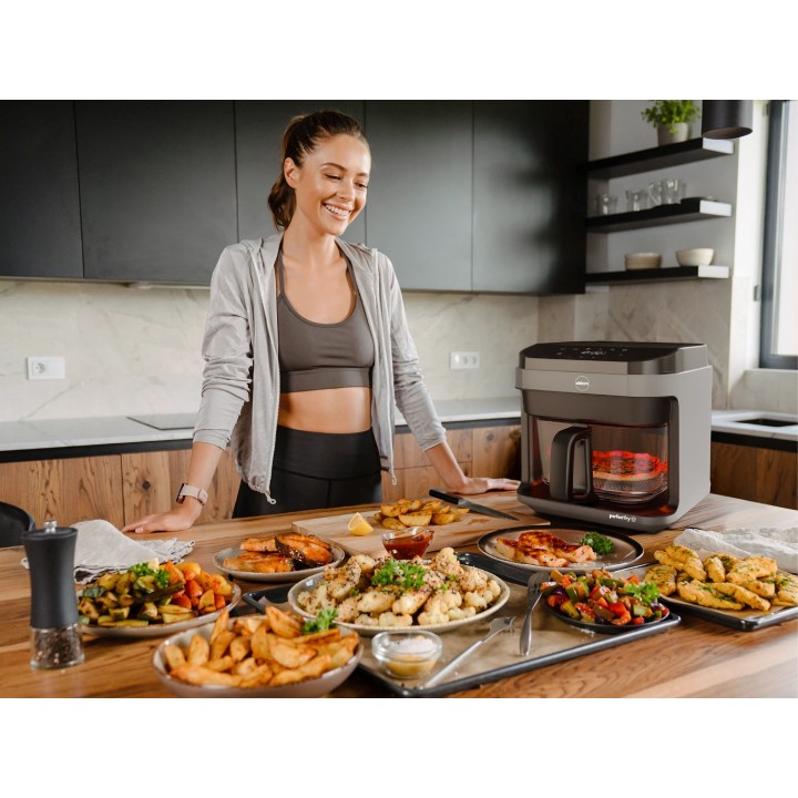 ELDOM FR500 FRIGGITRICE AD ARIA CONTENITORE VETRO 5.5 L