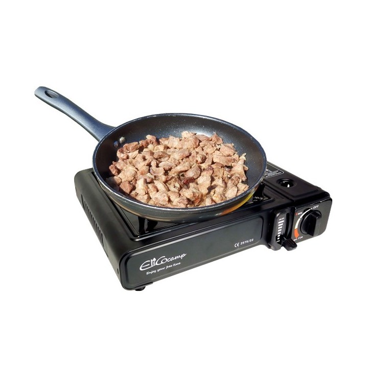 ELICO BDZ-155B Fornello da campeggio a gas portatile per cartucce 2.2 kW con accensione piezo.