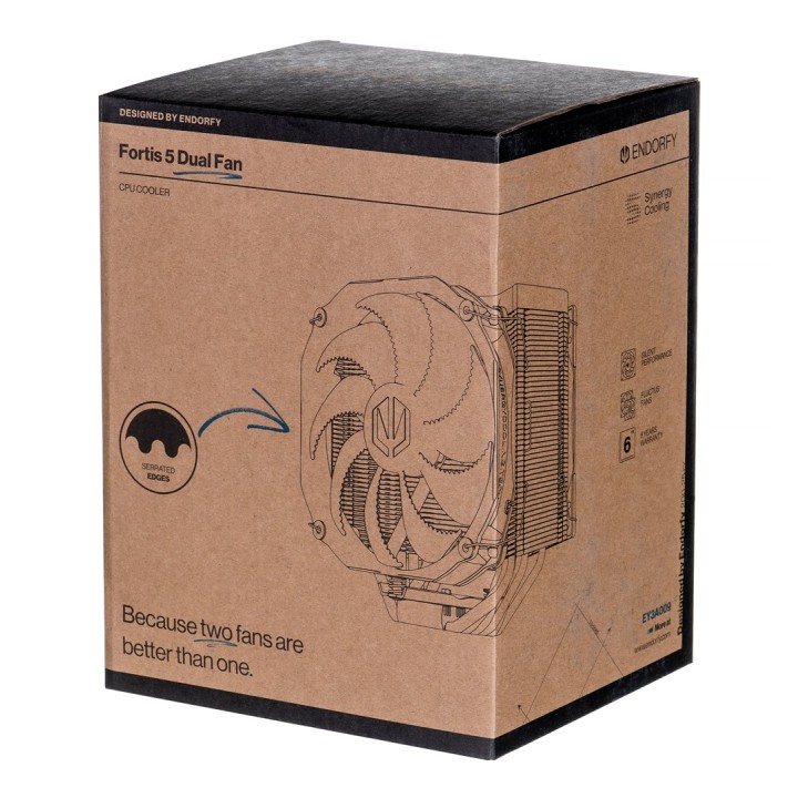 ENDORFY FORTIS 5 DUAL FAN SPC307 CPU raffreddamento PC ventola radiatore 14/12 cm nero