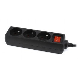 Gembird EG-PSU3F-01 Protezione da sovratensioni nero 3 AC prese 230 V 0.6 m