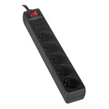 Gembird SPG5-C-10 Protezione da sovratensione nero 5 AC presa(e) 250 V 3 m