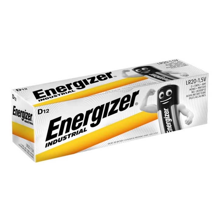 ENERGIZER BATTERIE INDUSTRIALI PRO D LR20 1.5V 12 PCS