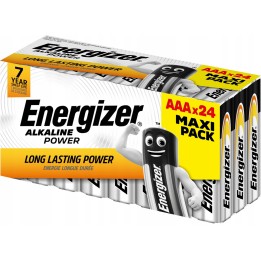 ENERGIZER BATTERIE ALCALINE POWER AAA LR03 MAXI PACK 24 PEZZI NUOVE