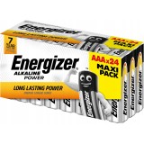 ENERGIZER BATTERIE ALCALINE POWER AAA LR03 MAXI PACK 24 PEZZI NUOVE