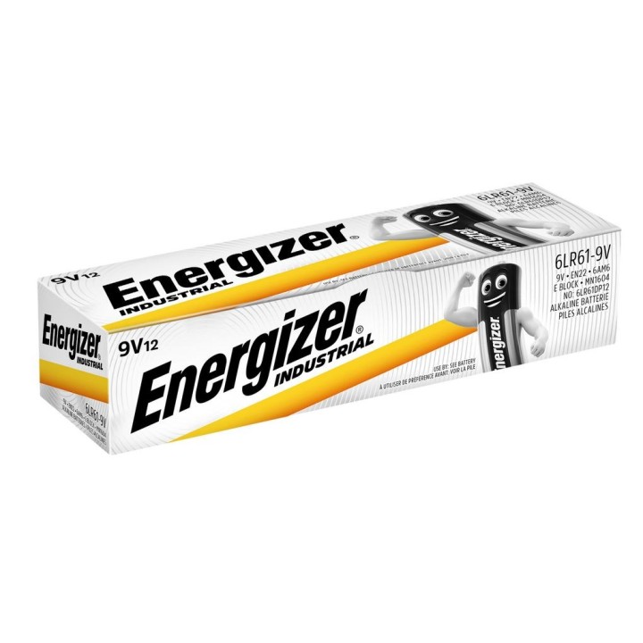 ENERGIZER BATTERIE INDUSTRIALI PRO 6LR61 9V 12 PCS
