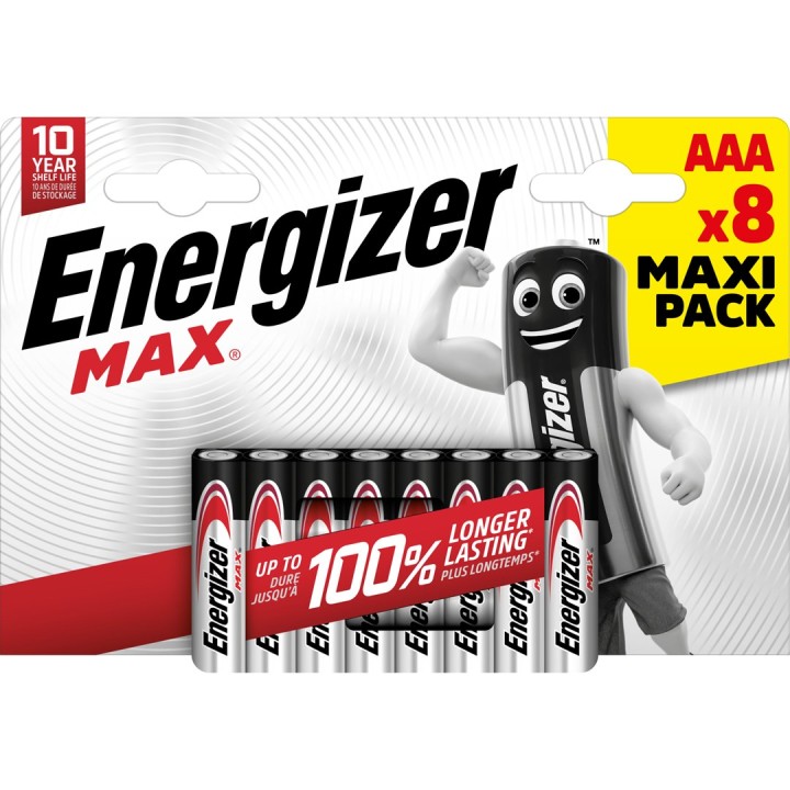 ENERGIZER BATTERIE MAX AAA LR03 /8 ECO