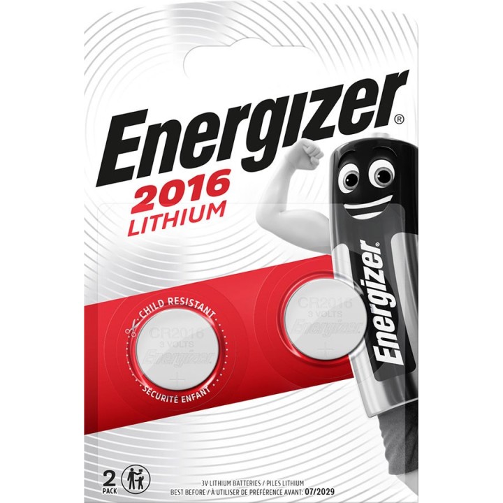 ENERGIZER BATTERIE SPECIALIZZATE CR2016 2 PEZZI