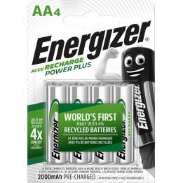 ENERGIZER Batteria Ricaricabile POWER PLUS AA HR6/4 2000mAh