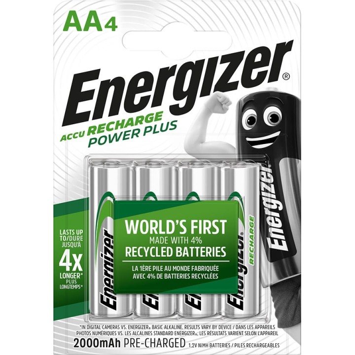 ENERGIZER Batteria Ricaricabile POWER PLUS AA HR6/4 2000mAh