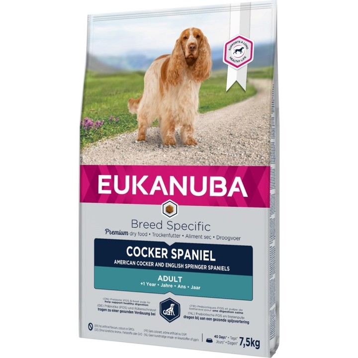 EUKANUBA Breed Specific Cocker Spaniel Adult - cibo secco per cani - 7 5kg