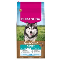 EUKANUBA Senza cereali Adulto Grande Pesce oceanico - cibo secco per cani - 12kg