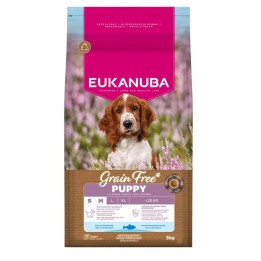 EUKANUBA Senza cereali Cucciolo Piccolo/Medio Pesce oceanico - cibo secco per cani - 3kg