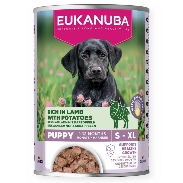 EUKANUBA Life Care Cucciolo Ricco di agnello e patate - cibo umido per cani - 400g