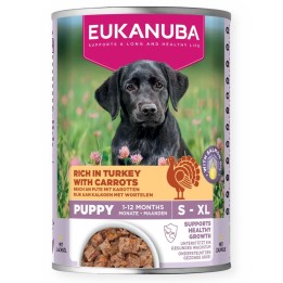 EUKANUBA Life Care Cucciolo Ricco di tacchino con carote - cibo umido per cani - 400g