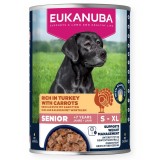 EUKANUBA Life Care Senior Ricco di tacchino con carote - cibo umido per cani - 400g