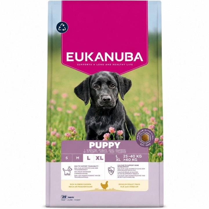 EUKANUBA Premium Nutrition Cucciolo Razze Grandi e Giganti Pollo - cibo secco per cani - 18kg