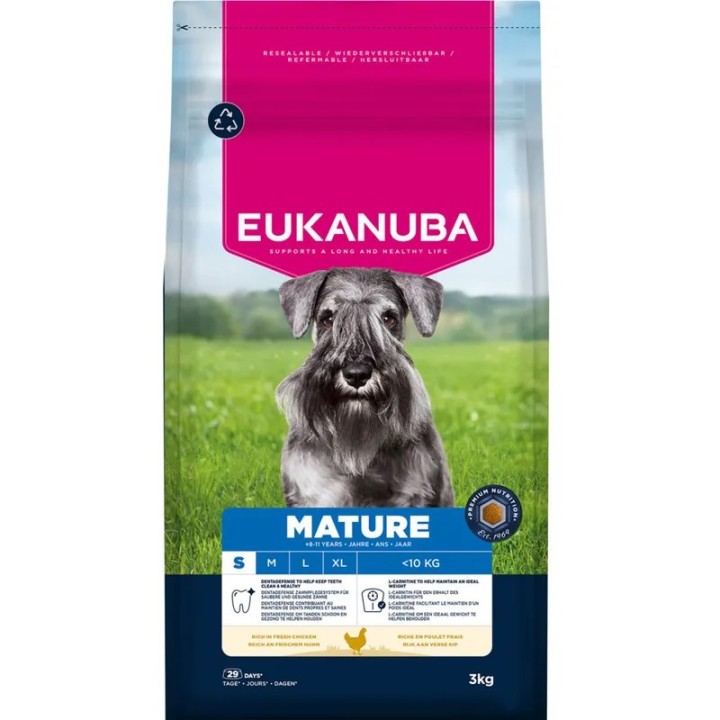EUKANUBA Premium nutrition mature Small breed Pollo - cibo secco per cani - 3kg