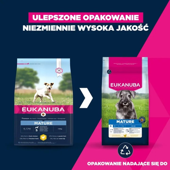 EUKANUBA Premium nutrition mature Small breed Pollo - cibo secco per cani - 3kg