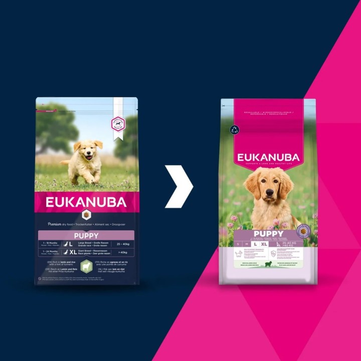 EUKANUBA Puppy L XL Rich in agnello & riso - cibo secco per cani - 12kg
