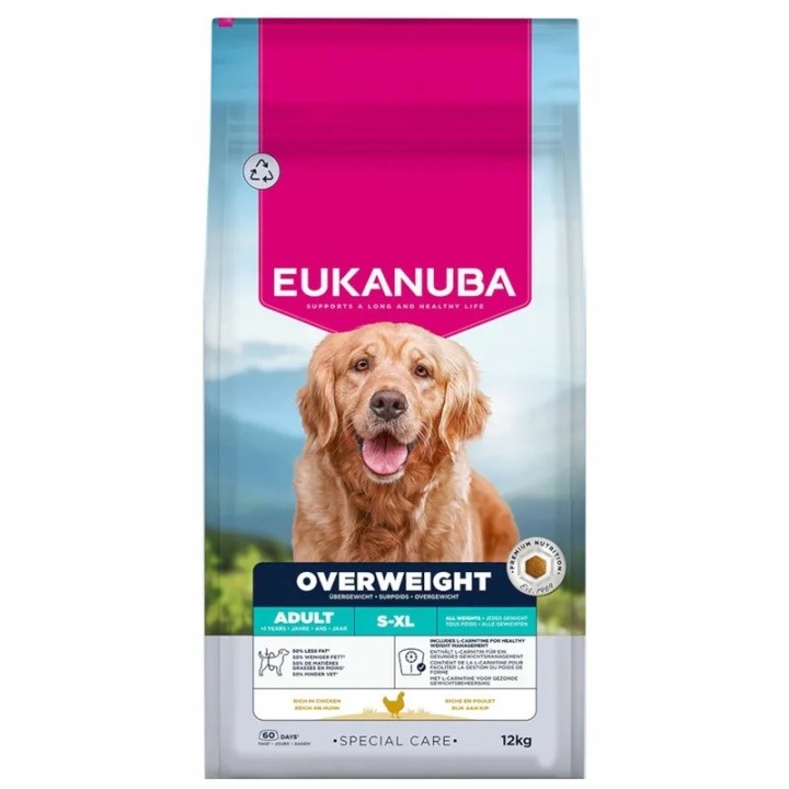 EUKANUBA Special Care Overweight Adult All Breed – cibo secco per cani – 12kg