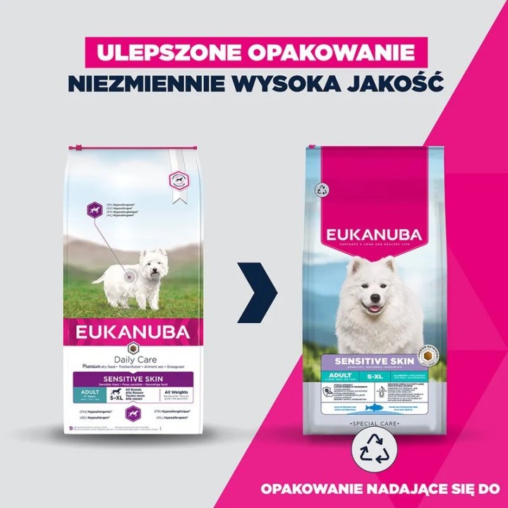 EUKANUBA Special care Sensitive skin Mono - cibo secco per cani - 2 3kg