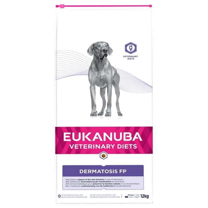 EUKANUBA Veterinary Diets dermatosi pesce & patata - cibo secco per cani - 12kg