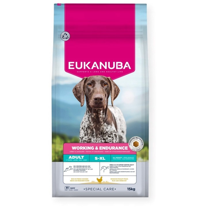 EUKANUBA Working Endurance - cibo secco per cani - 15kg