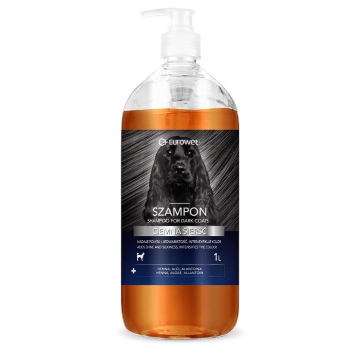 EUROWET Dark mantello - shampoo per cani - 1l
