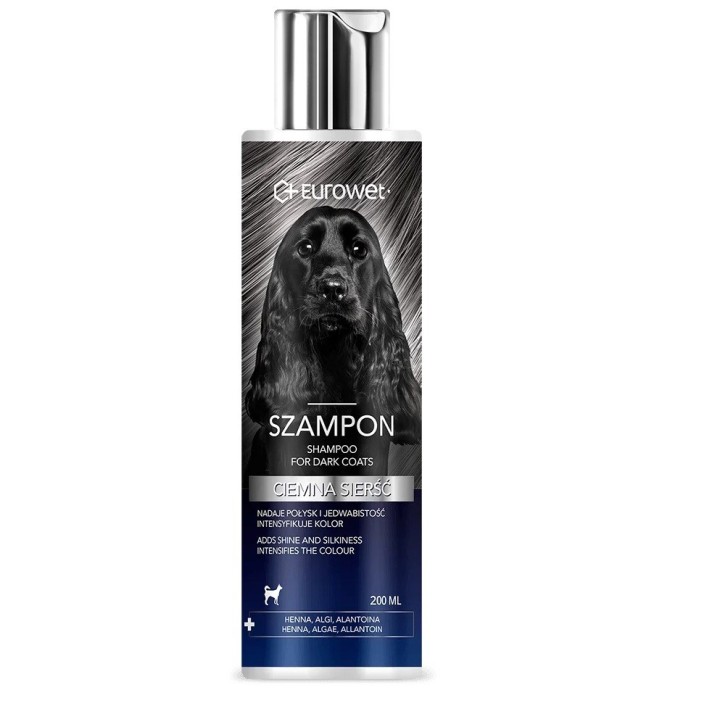 EUROWET Dark mantello - shampoo per cani - 200ml