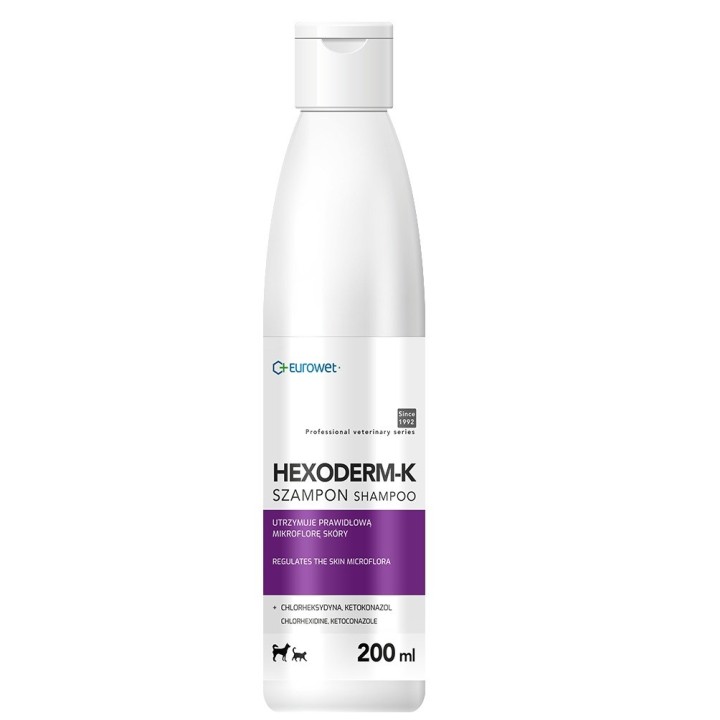 EUROWET Hexoderm-K - shampoo per cani e gatti - 200ml