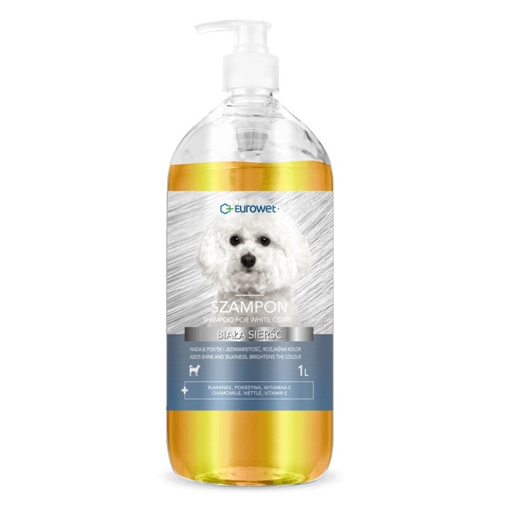 EUROWET mantello bianco - shampoo per cani - 1l