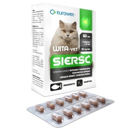 EUROWET Wita-Vet Coat - integratori per gatti - 60 compresse