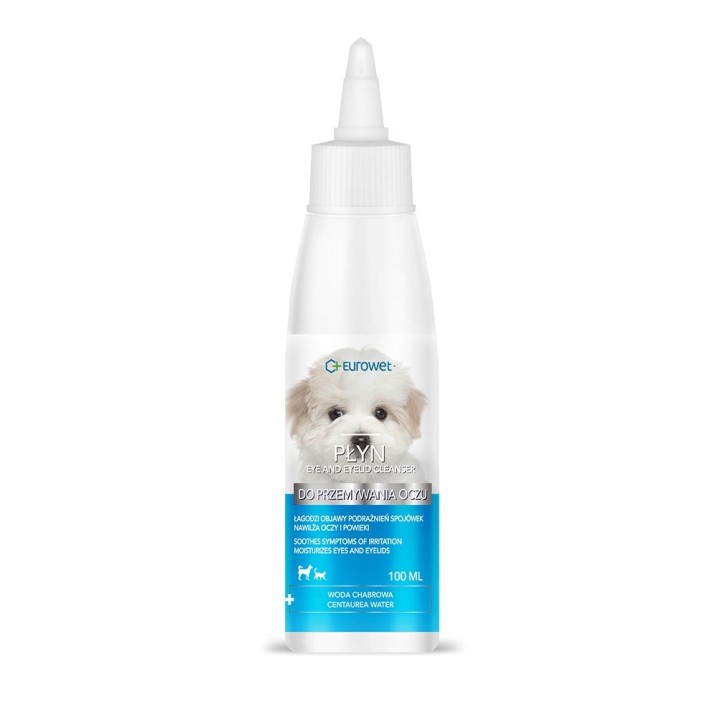 EUROWET liquido oftalmico - liquido detergente per occhi per cani e gatti - 100 ml