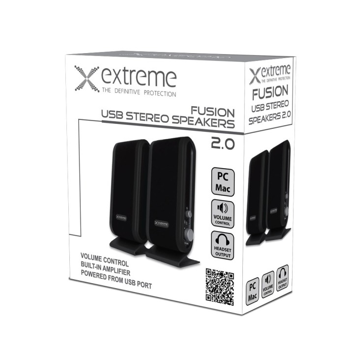 Extreme XP102 Altoparlanti canali 2.0 4 W Nero