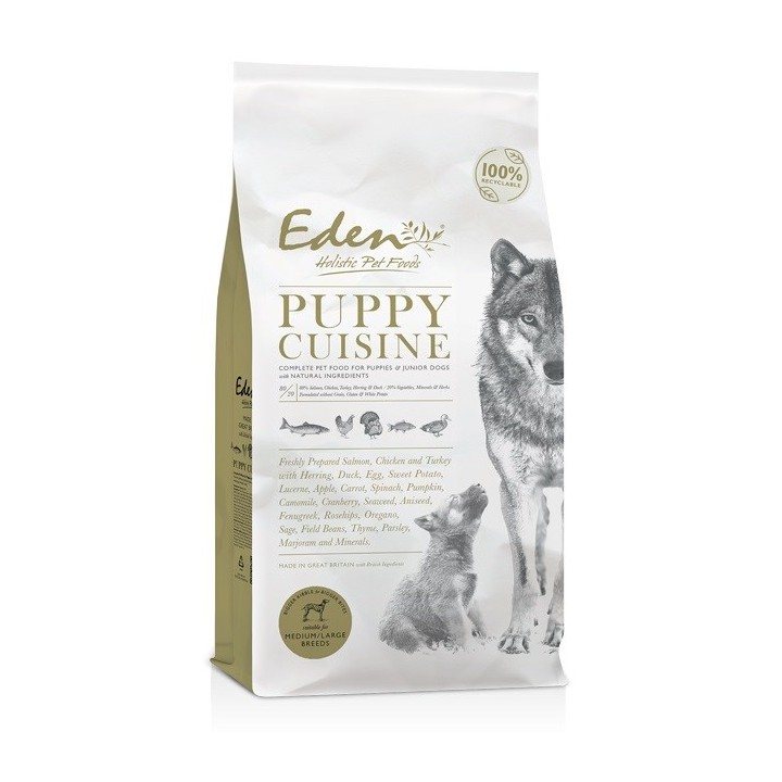 EDEN Puppy Cuisine 80/20 Crocchette medie - cibo secco per cani - 2kg