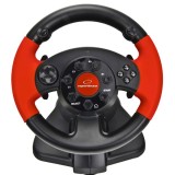 ESPERANZA EG103 controller gaming volante PC Playstation 2 Playstation 3 digitale nero rosso