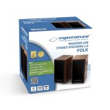 Esperanza 2.0 FOLK set altoparlanti 2.0 canali 6 W legno