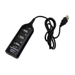 Esperanza EA116 hub interfaccia 480 Mbit/s nero