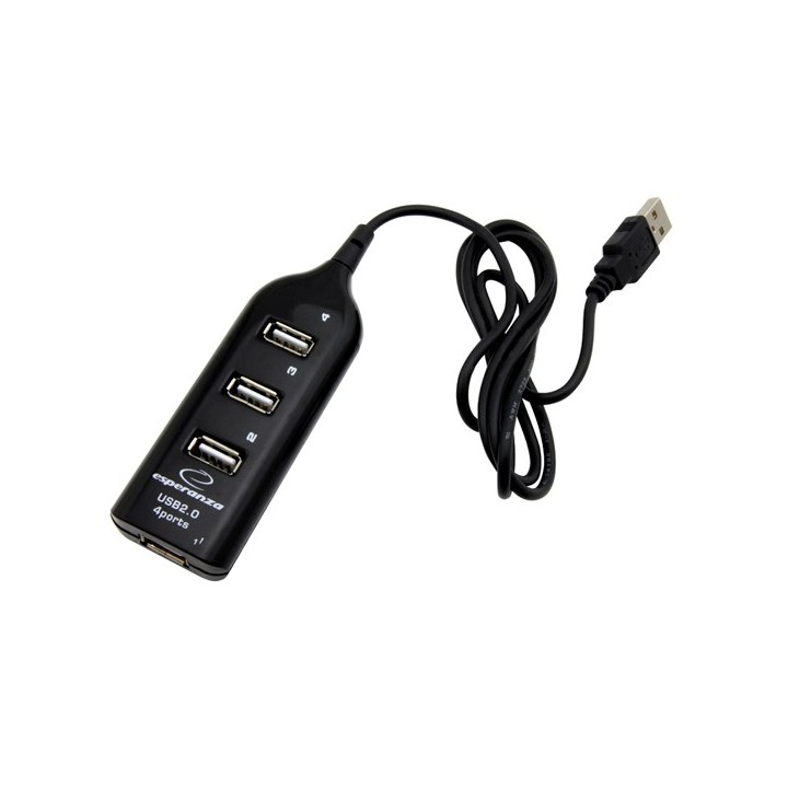 Esperanza EA116 hub interfaccia 480 Mbit/s nero