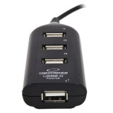 Esperanza EA116 hub interfaccia 480 Mbit/s nero