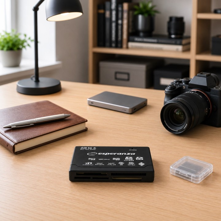 Esperanza EA119 lettore di schede nero USB 2.0