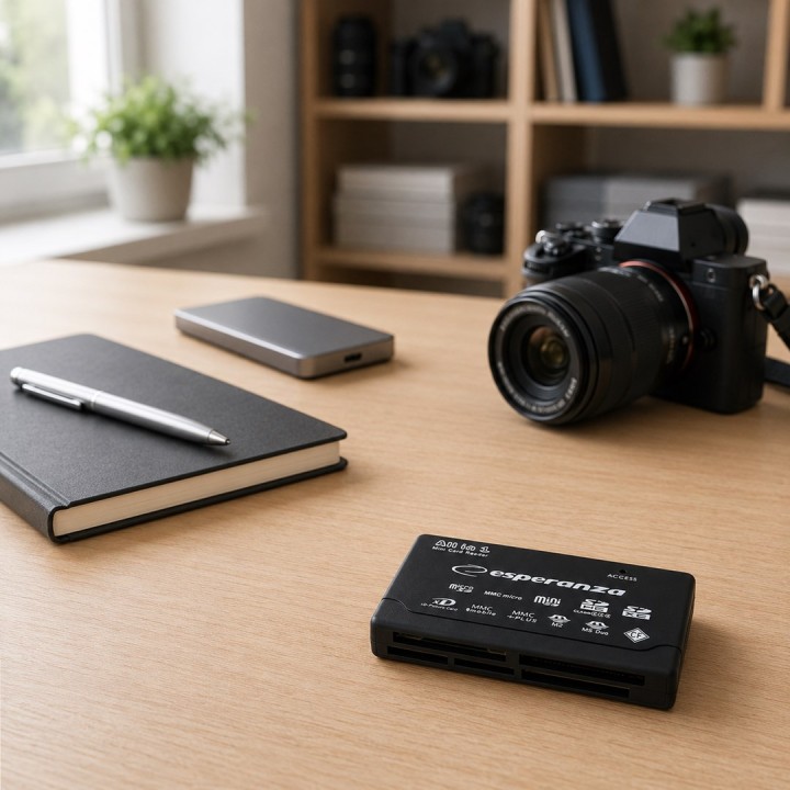 Esperanza EA119 lettore di schede nero USB 2.0