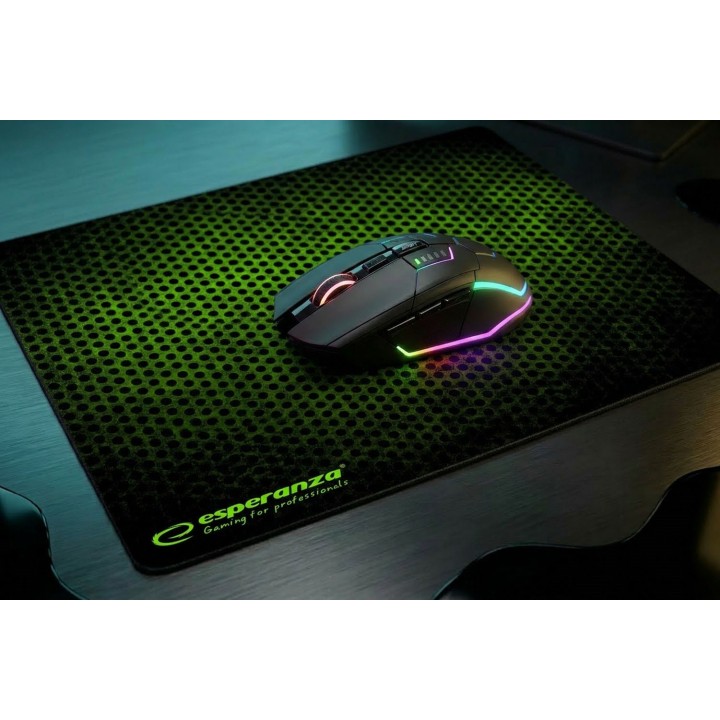 Esperanza EA146G tappetino mouse gaming nero verde