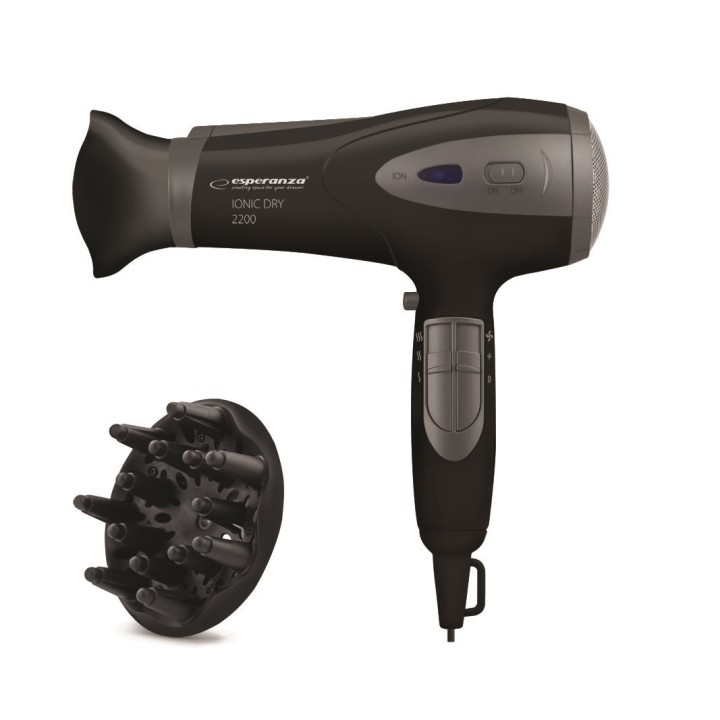 Esperanza EBH005K Asciugacapelli nero 2200 W